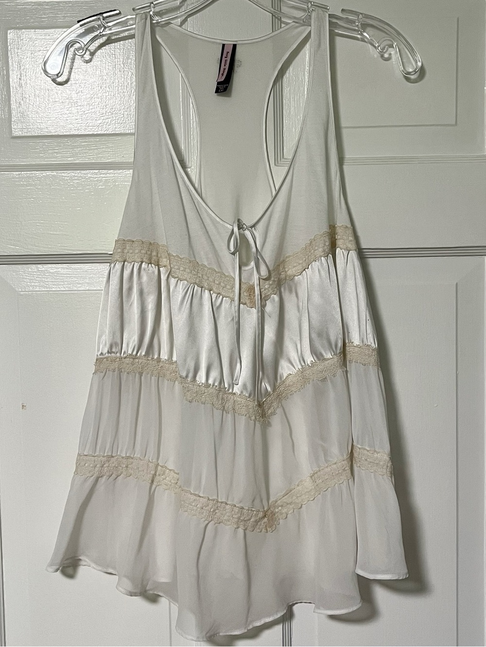Victoria's Secret "Sexy Little Things" vintage Y2K Lacey satiny babydoll top